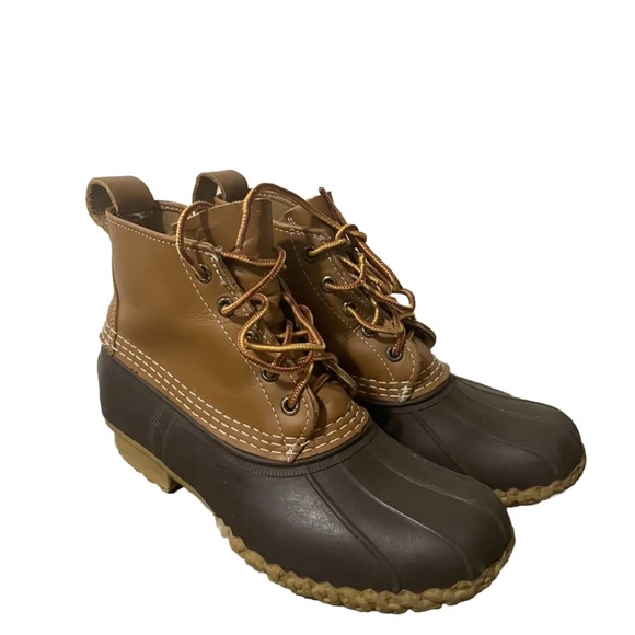 LL Bean women unlined  Duck Boots size 7 - Picture 1 of 4
